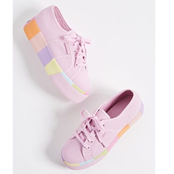 superga platform multicolor